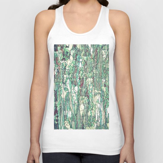 Abstract green Unisex Tank Top