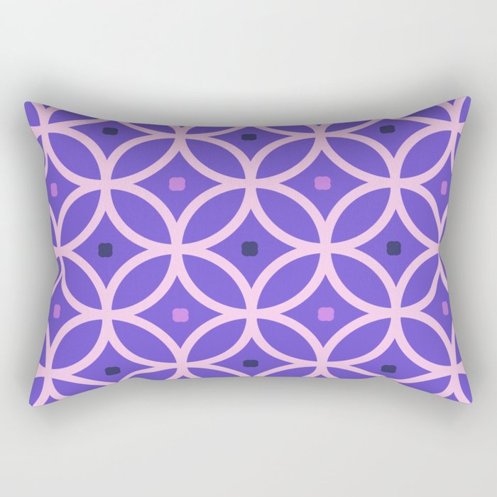 Intersected Circles 4 Rectangular Pillow