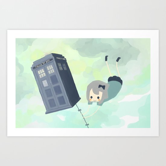 tardis sky Art Print
