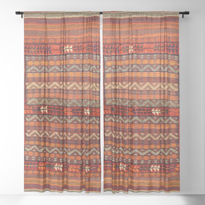 Moroccan Heritage Oriental Design Sheer Curtain