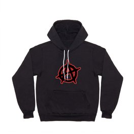 ANARCHIST SIGN WITH RED SHADOW. Hoody
