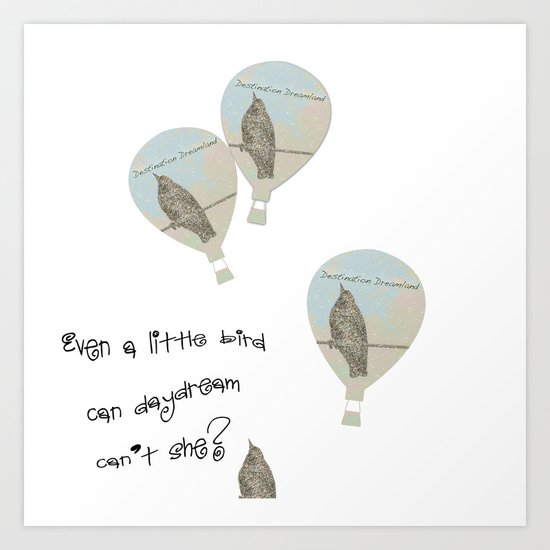 Bird Daydreams Art Print