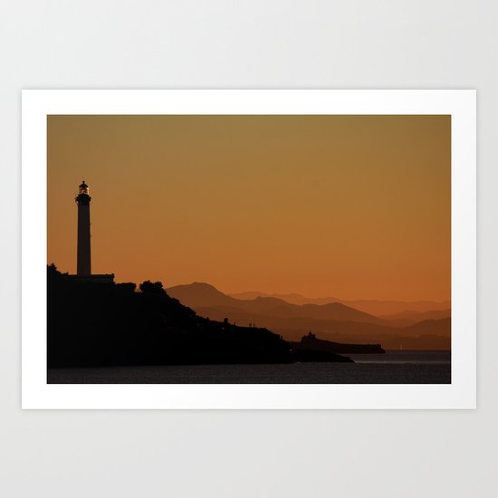 West Coast Sunset Art Print