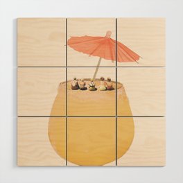 Holiday in a glass 2 Wood Wall Art