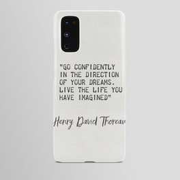 Henry David Thoreau quote 1002 Android Case