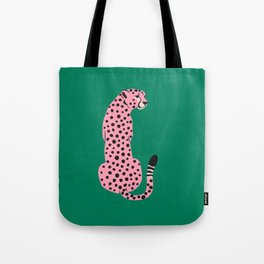 The Stare: Pink Cheetah Edition Tote Bag