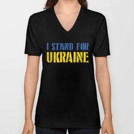 I Stand For Ukraine V Neck T Shirt