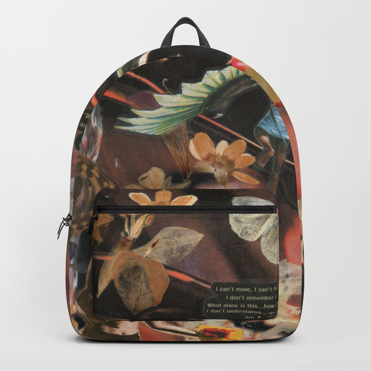 fallen backpack