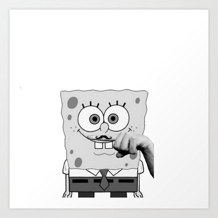 Spongebob meme face | Art Board Print