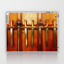 Medieval Castle life | Gold and silver middle-age swords collection | The Armoury Laptop Skin