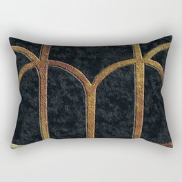 Art deco arches V Rectangular Pillow