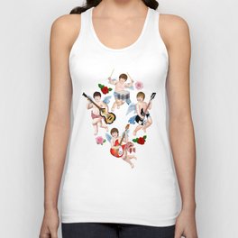 Rock band of cupids  Unisex Tank Top