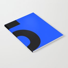 Number 5 (Black & Blue) Notebook