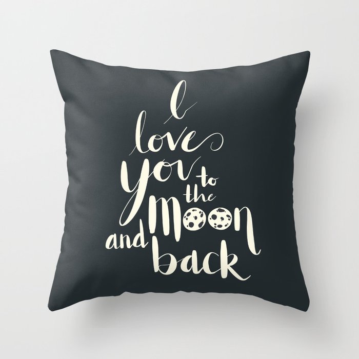 To the Moon and Back 2 Throw Pillow