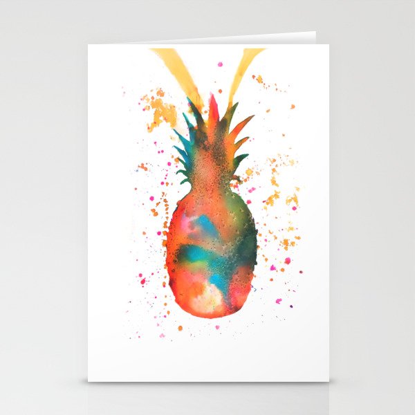 Pineapple Splash Stationery Cards