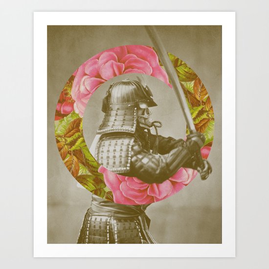 Botanical Samurai Art Print