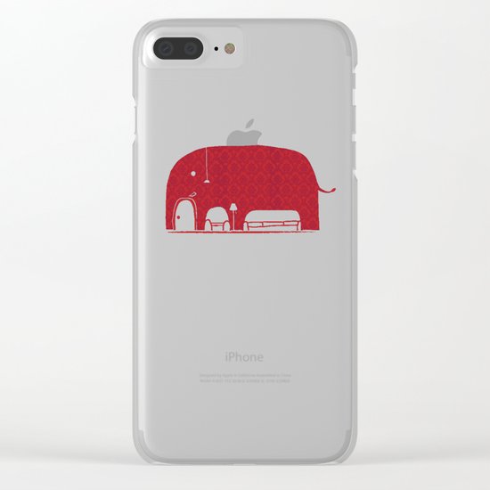 Elephanticus Roomious Clear iPhone Case