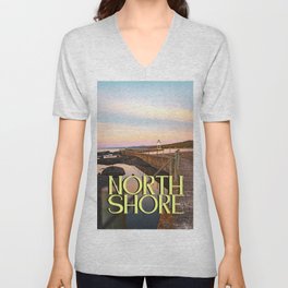 North Shore of Minnesota | Lighthouse V Neck T Shirt