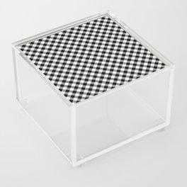 Classic Gingham Black and White - 12 Acrylic Box