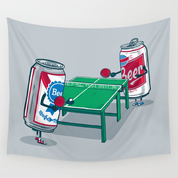Beer Pong Wall Tapestry