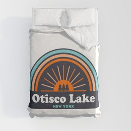 Otisco Lake New York Rainbow Duvet Cover