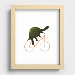 Reason ONE for using bike. Recessed Framed Print