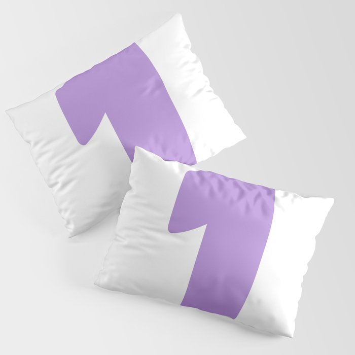 1 (Lavender & White Number) Pillow Sham