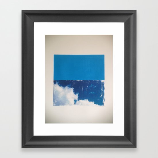 SKY/BLU Framed Art Print