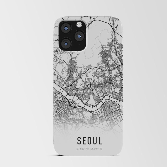 Seoul City Map iPhone Card Case