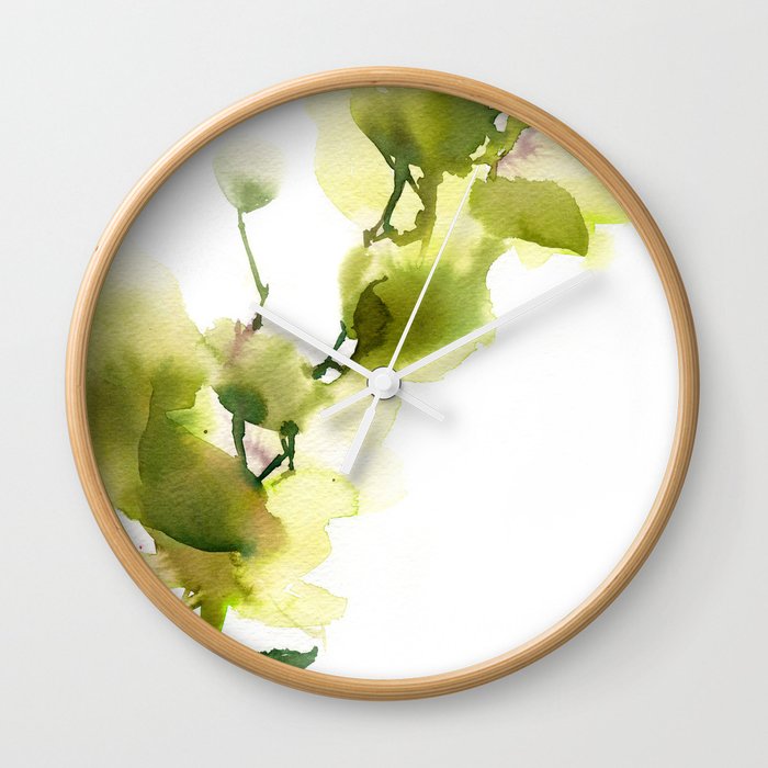 Love by green Wall Clock