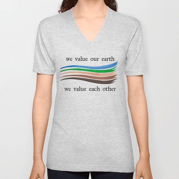 We Value V Neck T Shirt