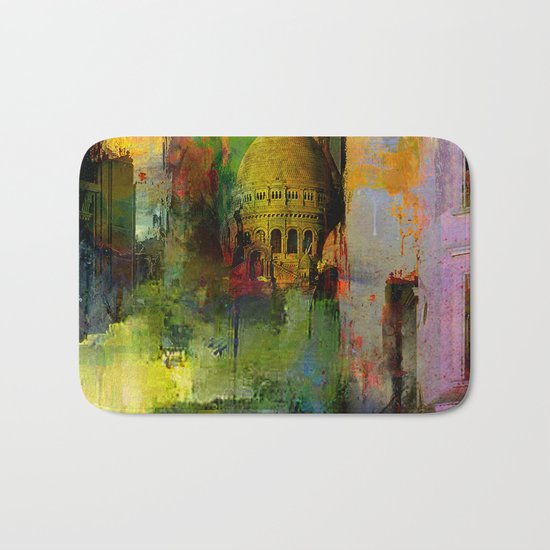In a street of Paris Bath Mat