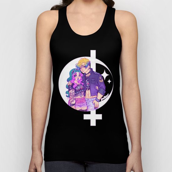 Pastel Goth Haruka & Michiru Unisex Tank Top