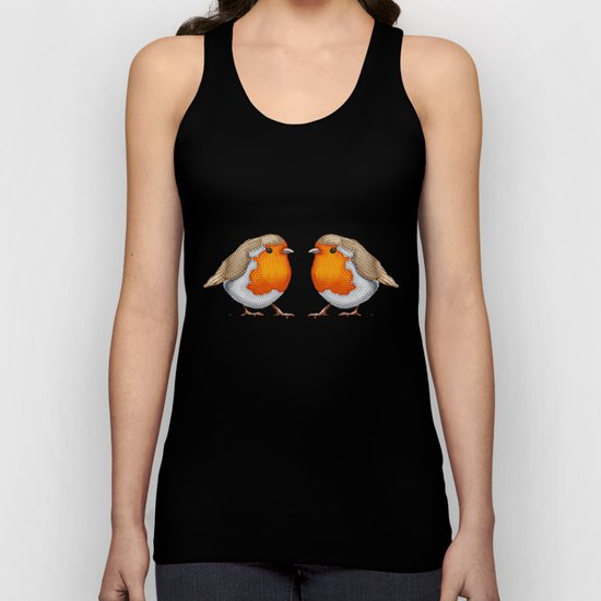 Knitted Robin Unisex Tank Top