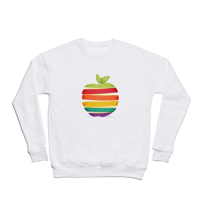 Rainbow Apple Crewneck Sweatshirt