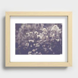 fading autumn - nature wildflower photograph Recessed Framed Print