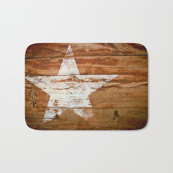 Faded Star Bath Mat