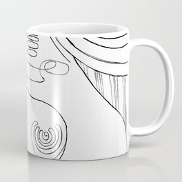 Abstract Line Lady Coffee Mug