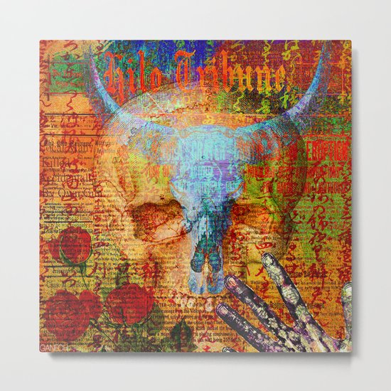 Dia de Muertos Metal Print