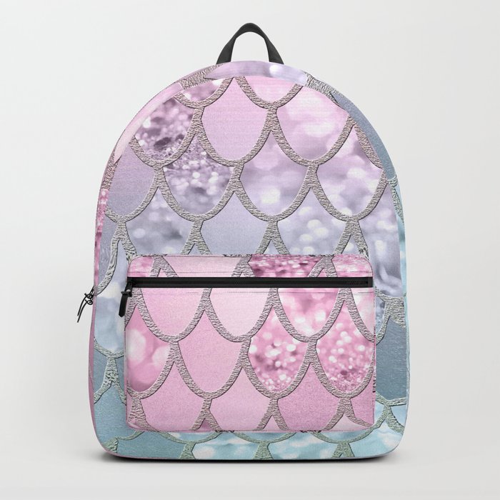Mermaid Glitter Scales #2a (Faux Glitter) Custom #shiny #decor #art #society6 Backpack