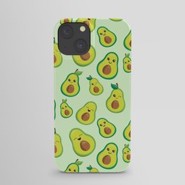 Cute Avocado Pattern iPhone Case