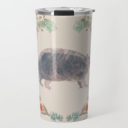 Armadillo in Desert Wreath Travel Mug