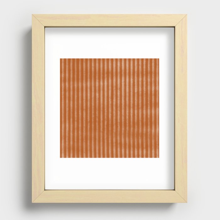 Ribbed (Rust) Recessed Framed Print