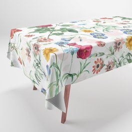 Vintage & Shabby Chic - Summer Botanical Flowers Garden Tablecloth