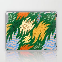 Abstract hand drawn shapes doodle pattern Laptop Skin