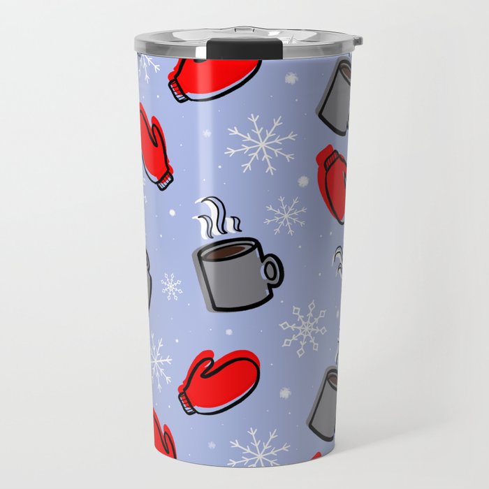 Winter Pattern Travel Mug