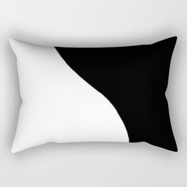 Yin and Yang BW Rectangular Pillow