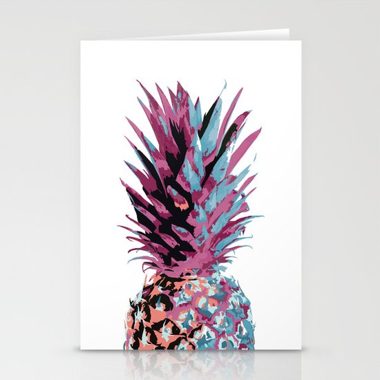 Pop Pineapple Stationery Cards