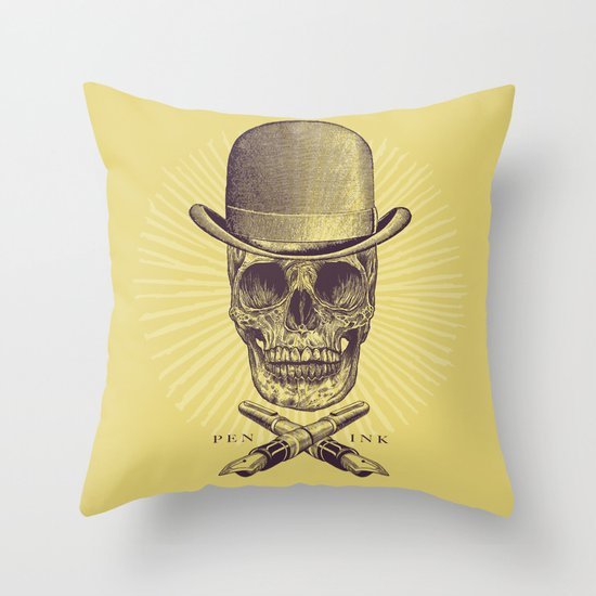 Dead Artist Throw Pillow