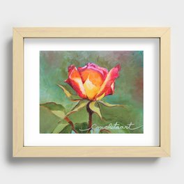 "Lonely Rose #1" Recessed Framed Print